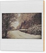 #nordhausen #snow #somedaysago #trees Wood Print