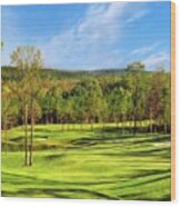North Carolina Golf Course 14th Hole Wood Print
