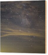 North River Park Road Milky Way - 3376 Wood Print