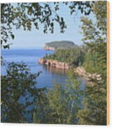 North Shore Lake Superior Wood Print