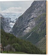 Norway Glacier Jostedalsbreen Wood Print