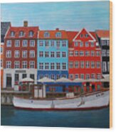 Nyhavn Copenhagen Wood Print