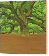 Oak Tree Art Wood Print