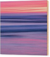 Oceanside Sunset #2 - Abstract Photograph Wood Print