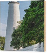 Ocracoke Lighthouse 7812 Wood Print