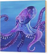 Octopus Wood Print