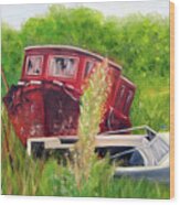 Old Boats In Belford Wood Print