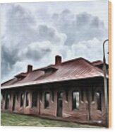 Old Burkeville Station Wood Print