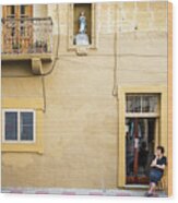 Old Times - Victoria, Malta - Color Street Photography Wood Print