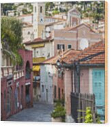 Old Town In Villefranche-sur-mer 3 Wood Print