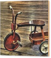 Old Tricycle Wood Print