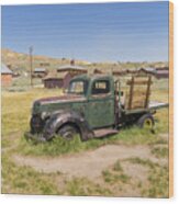 Old Truck At The Ghost Town Of Bodie California Dsc4380 Wood Print