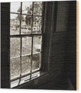 Old Window Wood Print