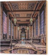 Omaha Union Station Great Hall Wood Print