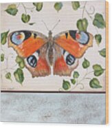 Orange Dream Butterfly-jp3878 Wood Print