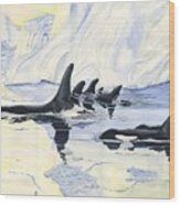 Orcas Wood Print