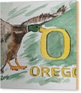 Oregon Ducks Wood Print