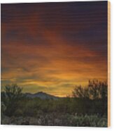 Oro Valley Sunset H02 Wood Print