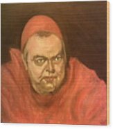Orson Welles As Cardinal Wolsey Wood Print