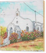 Our Lady Of Mount Carmel Catholic Church, Carmel,california Wood Print