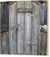 Outhouse Cracker Style Wood Print