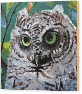 Owl Be Seeing You Wood Print