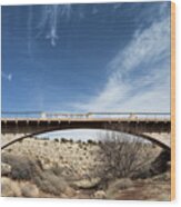 Padre Canyon Bridge On Route 66 Wood Print
