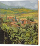 Paesaggio Toscano Wood Print