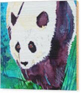 Panda Wood Print