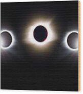 Panorama Total Eclipse T Shirt Art Phases Wood Print
