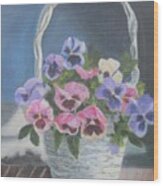 Pansies For A Friend Wood Print