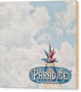 Paradise Wood Print