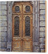 Parisian Door No. 15 Wood Print