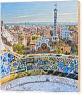 Park Guell Barcelona Wood Print