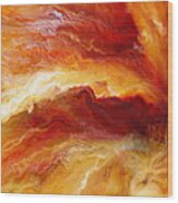 Passion - Abstract Art - Triptych 1 Of 3 Wood Print