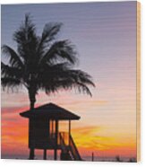 Pastel Dawn Delray Beach Florida Wood Print