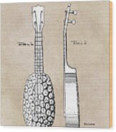 Patent Art Kamaka Ukulele 1927 Wood Print