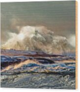 Peggy's Cove Winter Storm - Nova Scotia Wood Print