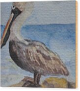 Pelican Brief Left Wood Print