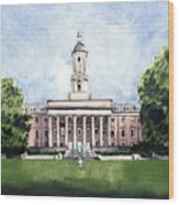 Penn State Old Main Alma Mater State College Wood Print