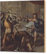 Perseus Fights Phineas Wood Print