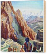 Peru, Mountains, Incas, Landscape Wood Print