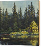 Peterson Lake Wood Print