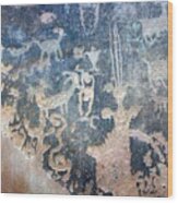 Petroglyph Wood Print