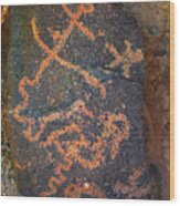 Petroglyph Tucson Arizona Wood Print