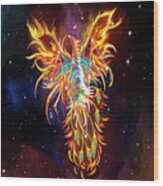 Phoenix Rising Constellation Wood Print