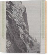 Photo Of Bluffs On Columbia River From 1915 Travel Brochure Wood Print