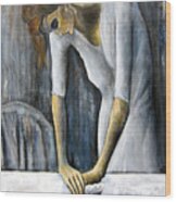 Picasso's Woman Ironing Wood Print