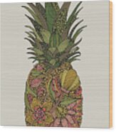 Pineapple Wood Print
