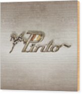 Pinto Car Badge Wood Print